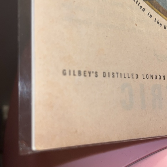 Vintage Gilbeys Distilled London Dry Gin - The International Gin Bar Ad Wall Art - Picture 6 of 10